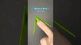 Origami Balance Bird 🐦🐦 #ytshorts #shortsvideo #origami #easyorigami #origamiforbeginners