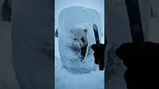Frozen in Silence: Hyper-Realistic Panda Rescue Trapped in Ice