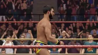 Broken Hardy v Johnny wrestling