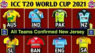 ICC T20 World Cup 2021 | All Teams Launch New Jersey | ICC T20 World Cup 2021 All Teams Jersey