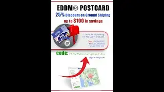 EDDM Printing Deal - Save up to $100 in EDDM Postcards Ground Shipping with this 25% discount code