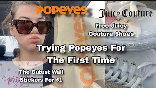 Trying Popeyes For The First Time | Shoe Shopping *Free Juicy Couture Shoes