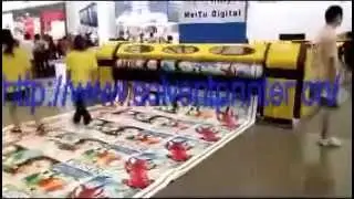 High speed Economic Heavy-Duty Seiko Spt 510/255 Solvent Printer in Shanghai Science Exhibition 2011