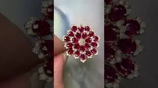 18Kt Real Solid Gold Lab Grown Diamonds and Ruby I  bracelet jewelry gold I Jewelry Shorts # Shorts