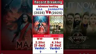 Maa Vs Kannappa Box Office Collection | Maa 1st day collection #shorts