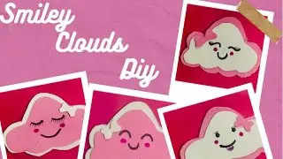 Smiley face Clouds ☁️ #easy Tutorial #craft @opsiisAC