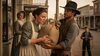 She Was Struggling to Lift a Sack of Grain, The Cowboy Lifted It and Her Spirits Both