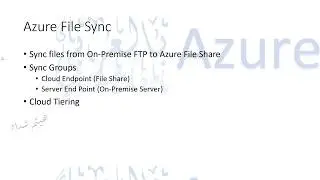 1.15: Azure Storage: Azure File Sync (Arabic)