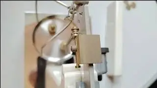 Showing adjustment wheels of Oertling vintage scales