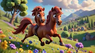 Four Painty Ponies Make a Mess | Creative Counting Song for Kids | Nursery Rhymes and Baby Songs