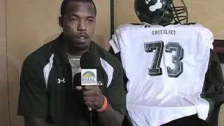 Delton Prescott, Jr. at Football Media Day