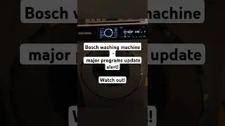NEW programs added to the Bosch series 8 washing machine  WGB256A9NL#washingmachine  #bosch #laundry