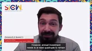 SIEW Live: Emanuele Bianco, Programme Officer, International Renewable Energy Agency (IRENA)