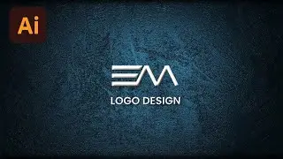 EM Logo Design | Modern Logo Design In Adobe Illustrator Tutorial For Beginner's