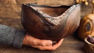 Watch This Ugly Wood Turn Beautiful-wooden bowl 