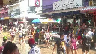Songkran Water Festival 2019 Ruby Club Girls Get Spider Girl Bar Girls!