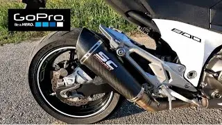 SC Project exhaust sound | Kawasaki Z800e | 🔥💦