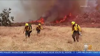 Firefighters Continue To Battle 22,489-Acre El Dorado Fire In San Bernardino County