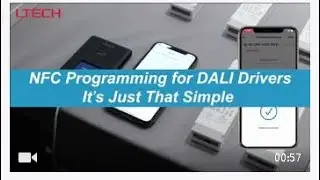 It is just that simple, NFC programming for DALI Driver