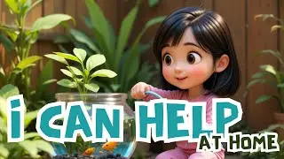 I Can Help at Home 🧹👧 | Fun Cleaning Song for Kids |  Nursery Rhyme