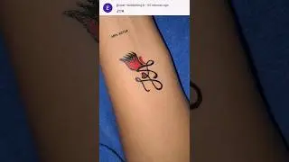 Gorgeous couple tattoo design J❤️A tattoo design 👌 ❤️  #couple #tattoo #trend #shorts #yt