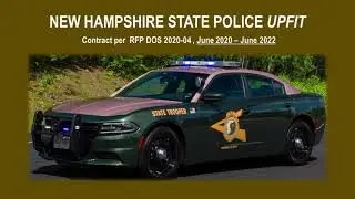 New Hampshire State Police, Hi Profile, Dodge Charger UPFIT 2020-2022