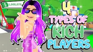 🤑 4 ТИПА БОГАТЫХ ИГРОКОВ В ADOPTI ME 🤑 (Roblox Adopt Me)