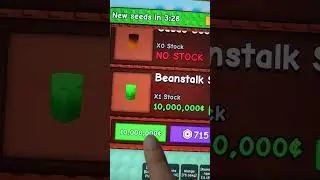Buying beanstalk #roblox #growa gardenroblox #shorts