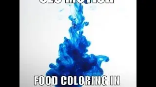 Food Coloring in Water Slow Motion