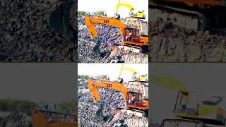 Extreme Excavator Skills: CAT Machines in Action#trending #foryou#viral  #shortsfeed