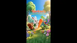 Tonton the Bouncy Bunny and the Missing Carrot 🥕✨ | Kids Short Story