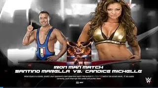 #wwe2k25 | Intergender ironman match | Santino Marella vs Candice Michelle | Request