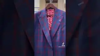 Awning Striped Blue & Red Windowpane Sport-coat 💙❤️Custom-made ✂️ Buy #PersonaCustomClothiers