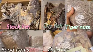 *UNFILTERED* Unboxing My African Food Stuffs For family of 6 From Nigeria 🇳🇬 To Canada 🇨🇦