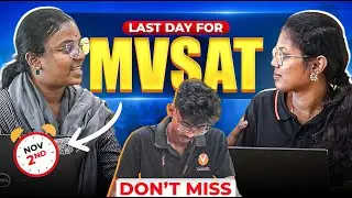 🚨 Final Call for MVSAT Exam! | Last Day to Register | Don't Miss‼️