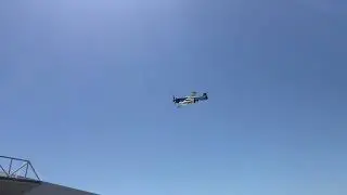 P-51 Mustang (Quicksilver) Flyover - Myrtle Beach Airshow 2018