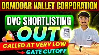 DVC SHORTLISTING OUT I DVC CUTOFFS I DVC RESULTS 2024 I DVC I GATE2023 I