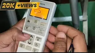 Hitachi AC Remote settings|| Remote settings kaise karein.