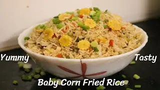 Baby Corn Fried Rice | Veg Fried Rice Street Style | Quick Lunch Recipe  - DV Recipes