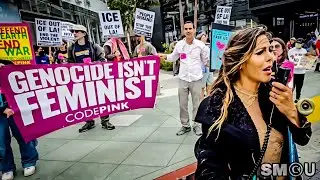 𝗠𝗔𝗥𝗖𝗛 𝗙𝗢𝗥 𝗝𝗨𝗦𝗧𝗜𝗖𝗘: Santa Monica Protesters Rally for Justice, Immigration Reform, & End to ICE Raids