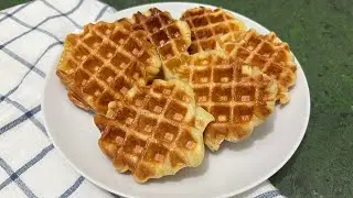 How to make Croffles recipe - croissant waffle - croffle - korean street food - belgian waffles