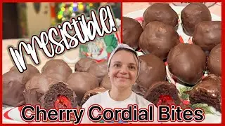 Cherry Cordial Cake Bites