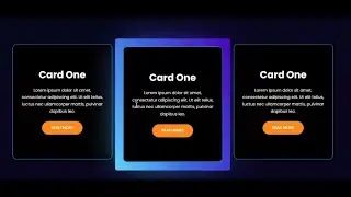 Card Hover beautiful Light Effect section Using Elementor