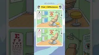🔠 Find 3 Differences | A Doctor Eye Clinic | Neels Finds - 0104 #puzzle #spotthedifference