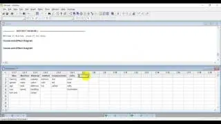 Cause and effect, Pareto chart - Minitab