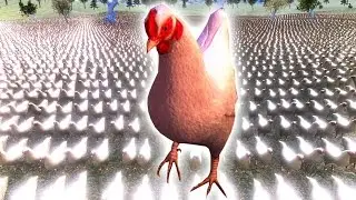 UEBS КУРИНЫЙ ПАТРУЛЬ! КУРИЦЫ ОСАДИЛИ ЗАМОК ЛЮДЕЙ! ULTIMATE EPIC BATTLE SIMULATOR