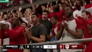 College Football 25 Gameplay Hoosiers vs Mountaineers Maryland vs Akron Happy Friday!!!