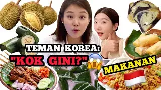 TEMAN KOREA🇰🇷 KAGET COBAIN MAKANAN INDONESIA 인니 음식 먹방!