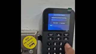 How to access configuration menu for Hikvision DS-K1T804AEF access control biometric system