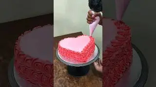Red Heart Cake design #ytshorts #viral #shortsfeed #trending #shorts